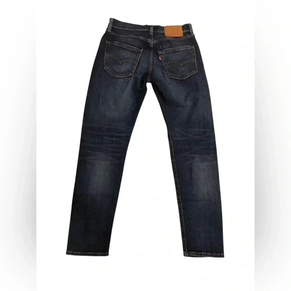 Levi’s 512 Big E Mens 29x30 Slim Tapered Fit Blue Jeans Red Tab Distressed - Picture 1 of 9